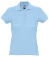 11338 Passion SOL'S Ladies Passion Cotton Piqué Polo Shirt sky blue colour image